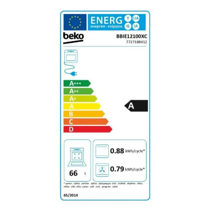 Four chaleur tournante BEKO BBIE12100XC