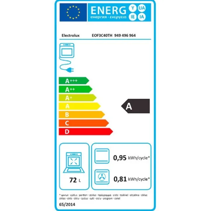 Four à chaleur tournante ELECTROLUX EOF3C40TH