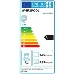 Four encastrable WHIRLPOOL à chaleur tournante OMR551CR0X