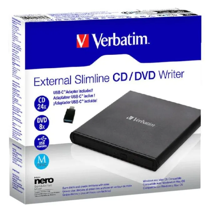 Graveur VERBATIM Externe CD/DVD USB 2.0