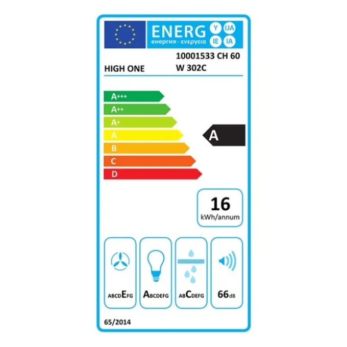 Hotte HIGH ONE CH 60 W302C V2