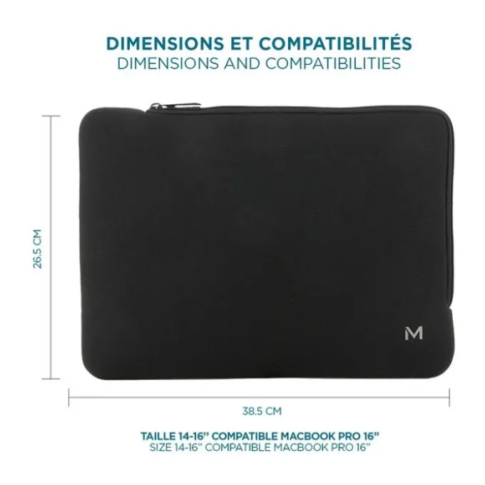 Housse pour PC de 14 à 16" MOBILIS Skin Sleeve