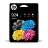 HP 924 Pack de 4 Cartouches d’encre authentiques CMJN
