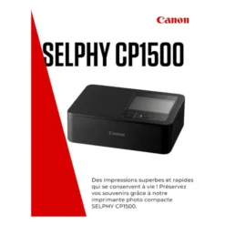 Imprimante photo wifi CANON SELPHY CP1500 noire - impression format photo (10x15cm)
