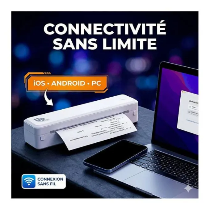 Imprimante UPRINT Thermique A4 mobile U8 sans encre