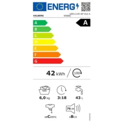 Lave-linge hublot 6 kg VALBERG WF 612 A W566C