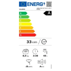 Lave-linge hublot 8 kg VALBERG WF 814 A-30 F S566C