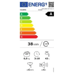Lave-linge top 6 kg VALBERG WT 612 A W566C