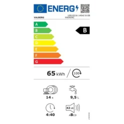 Lave-vaisselle 14 couverts 60 cm VALBERG 14S42 B EB XAD929C
