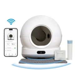 Litière auto nettoyante PAWZZ 72L avec caméra