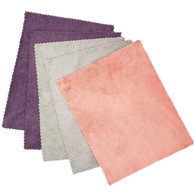 Lot 5 chiffons 30x40cm microfibre