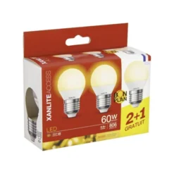 Lot de 3 Ampoules XANLITE E27 Type P45