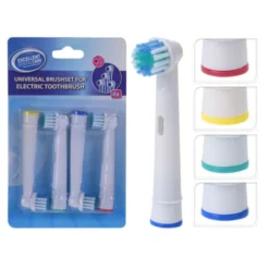 Lot de 4 brossettes compatibles brosse à dents ORAL-B