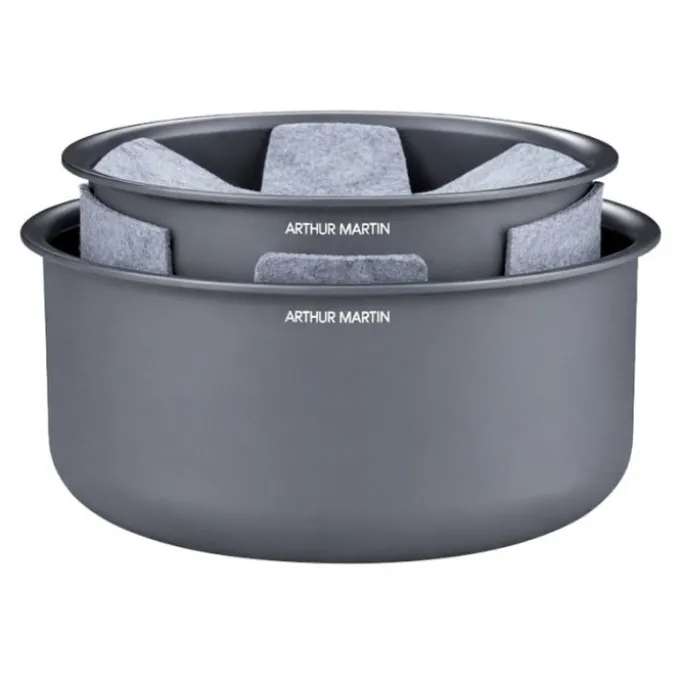 Lot de 2 casseroles céramique ARTHUR MARTIN 16-20 cm