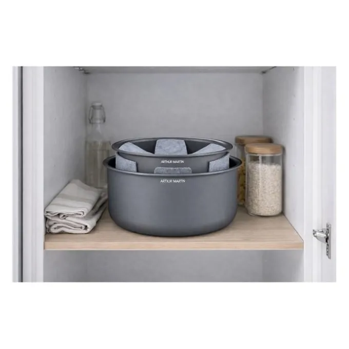 Lot de 2 casseroles céramique ARTHUR MARTIN 16-20 cm