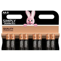 Lot de 8 Piles DURACELL Simply AA