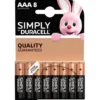 Lot de 8 Piles DURACELL Simply AAA
