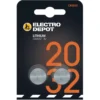 Lot de 2 Piles ELECTRO DÉPÔT CR2032 Lithium