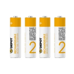 Lot de 4 Piles rechargeables ELECTRO DÉPÔT AA - LR06 2100MAH