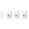 Lot de 3 prises GAO Télécommandées Blanches