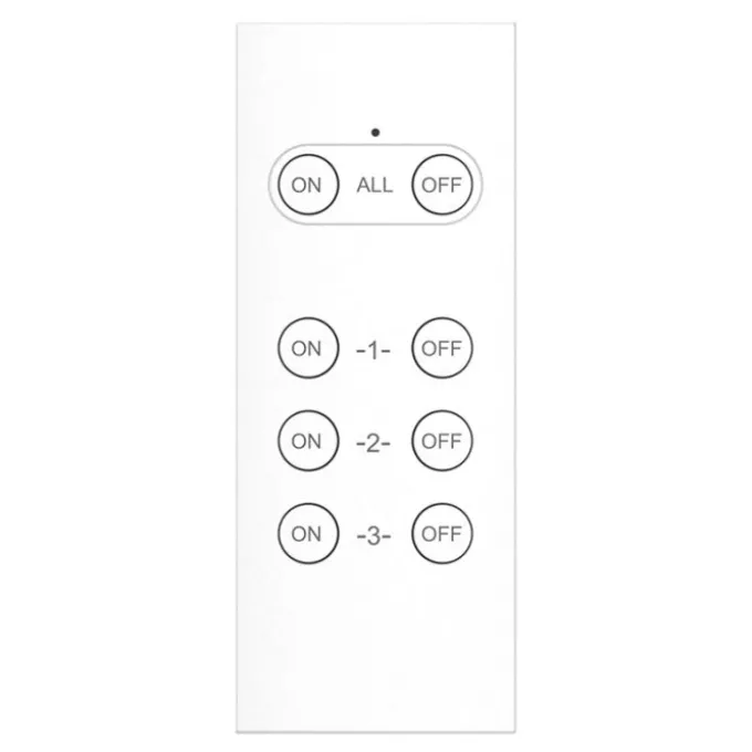 Lot de 3 prises GAO Télécommandées Blanches