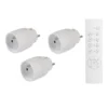 Lot de 3 prises LINK2HOME Télécommandées Blanches