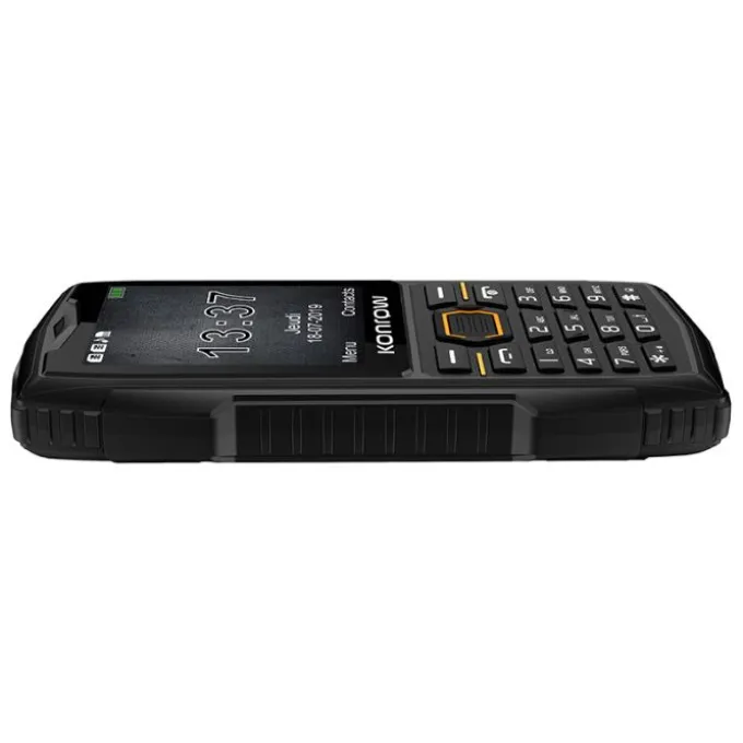 Mobile résistant eau et poussières KONROW STONE PLUS 2,4" Noir
