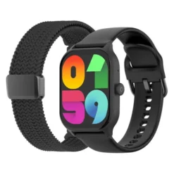 Montre connectée Echo Rainbow Mesh Noir - 2 Bracelets