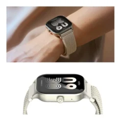Montre connectée Echo Rainbow Mesh Blanche - 2 Bracelets