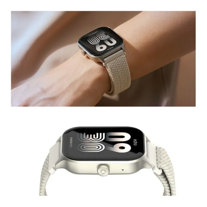 Montre connectée Echo Rainbow Mesh Blanche - 2 Bracelets