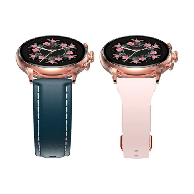 Montre connectée ECHO Rainbow Voyager Bleu + Bracelet Rose