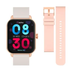 Montre connectée ECHO Rainbow Lite Rose + bracelet Gris