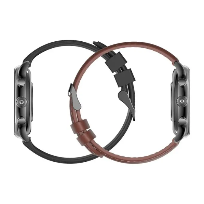 Montre connectée ECHO Rainbow Voyager Noir + Bracelet Marron