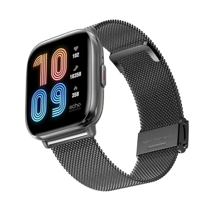 Montre connectée ECHO Rainbow Nano Bracelets Gris + Métal