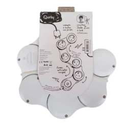 Multiprise articulée QUIRKY 5 prises avec interrupteur Blanche - Cable 1.2m