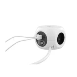 Multiprise 2 en 1 TNB 3 prises + 3 USB Blanche - Cable 1.43m