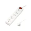 Multriprise ELECTRO DEPOT 5 prises avec interrupteur Blanche - Cable 1m