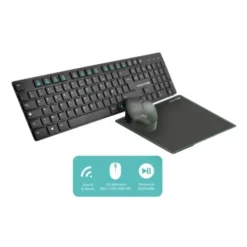 Pack ADVANCE ELITE wireless combo - Clavier et Souris Sans Fil + Tapis AZERTY Slim Design
