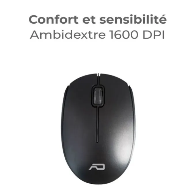 Pack ADVANCE ELITE wireless combo - Clavier et Souris Sans Fil + Tapis AZERTY Slim Design