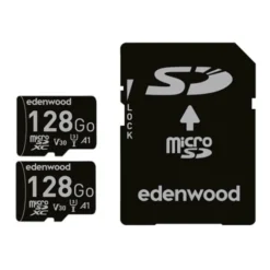 Pack de 2 MicroSD EDENWOOD 128Go
