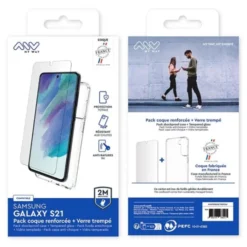 Pack Film de protection + Coque MYWAY SAMSUNG Galaxy S21