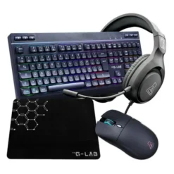 Pack gaming THE G-LAB COMBO ELECTRON 4en1 clavier et souris sans fil