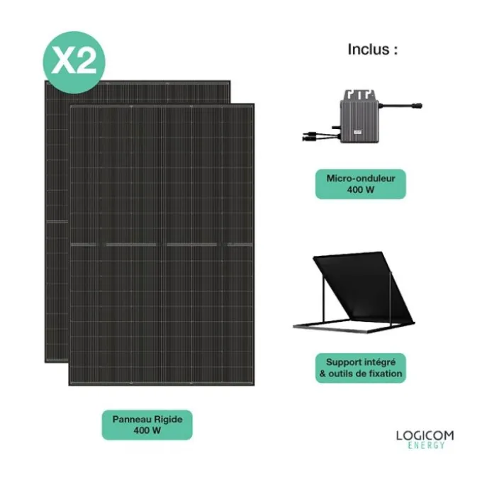 Panneau Solaire LOGICOM Kit 2x200W Plug&Play