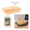 Papier cuisson x50 20.5x14cm airfyer