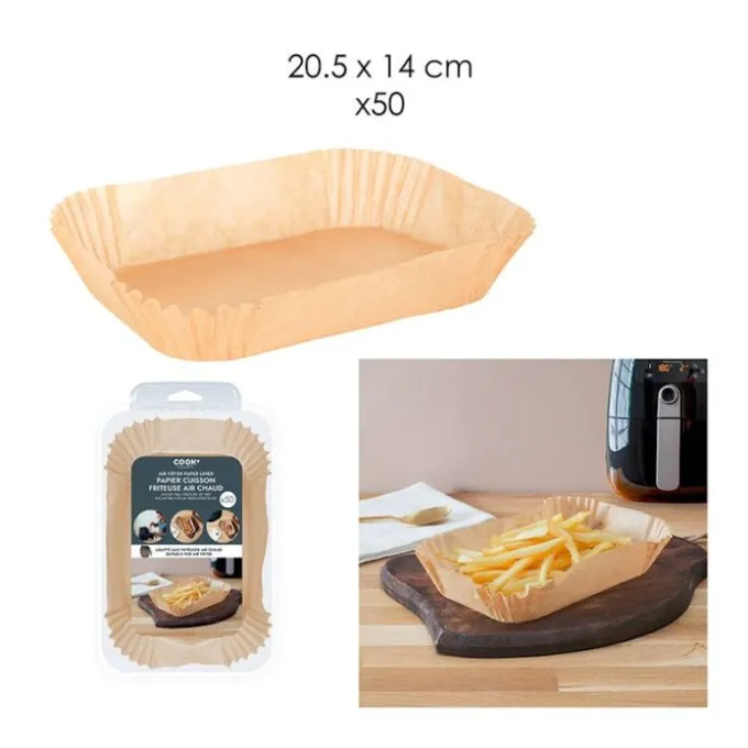 Papier cuisson x50 20.5x14cm airfyer