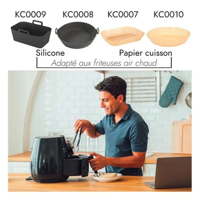 Papier cuisson x50 20.5x14cm airfyer