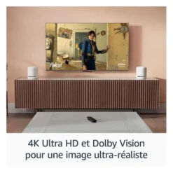 Passerelle Multimédia FIRE STICK TV AMAZON 4K PLUS 2ème génération avec télécommande