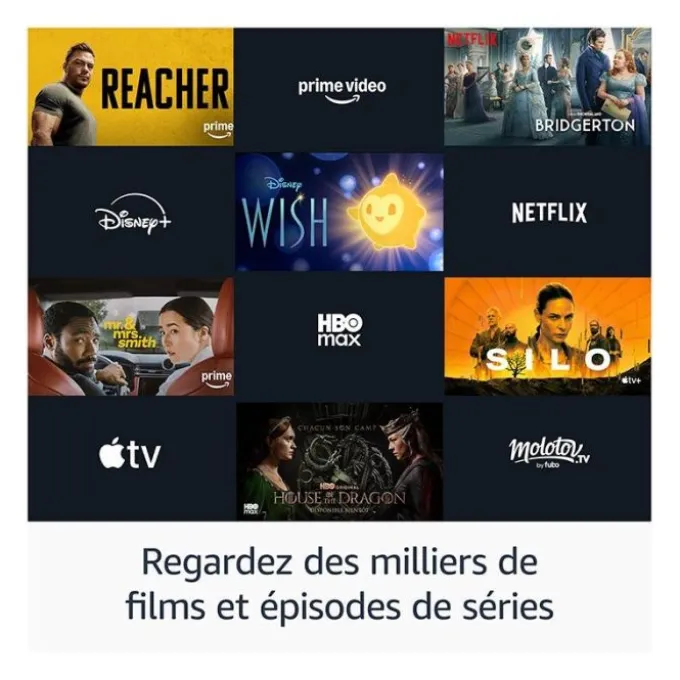 Passerelle Multimédia FIRE STICK TV AMAZON 4K PLUS 2ème génération avec télécommande