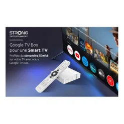 Passerelle Multimédia STRONG LEAP S3+ V2 Google TV box UHD 4K