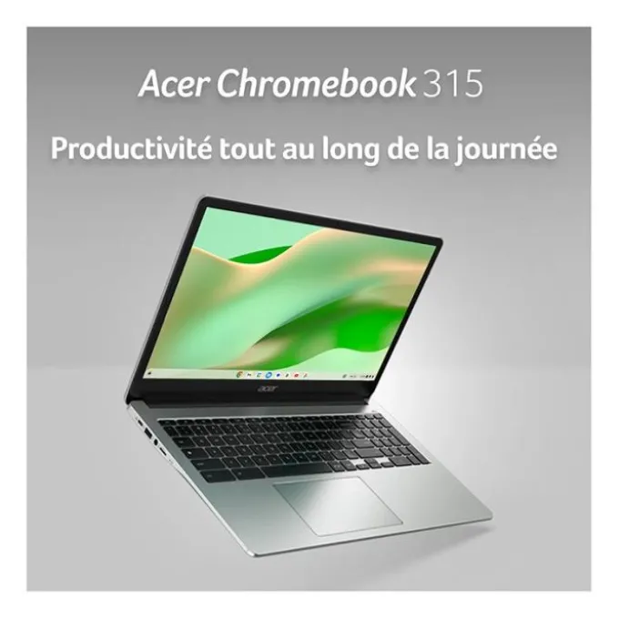 PC Portable 15,6" ACER Chromebook CB315-4HT-C8AU-128Go/Tactile/Chromebook